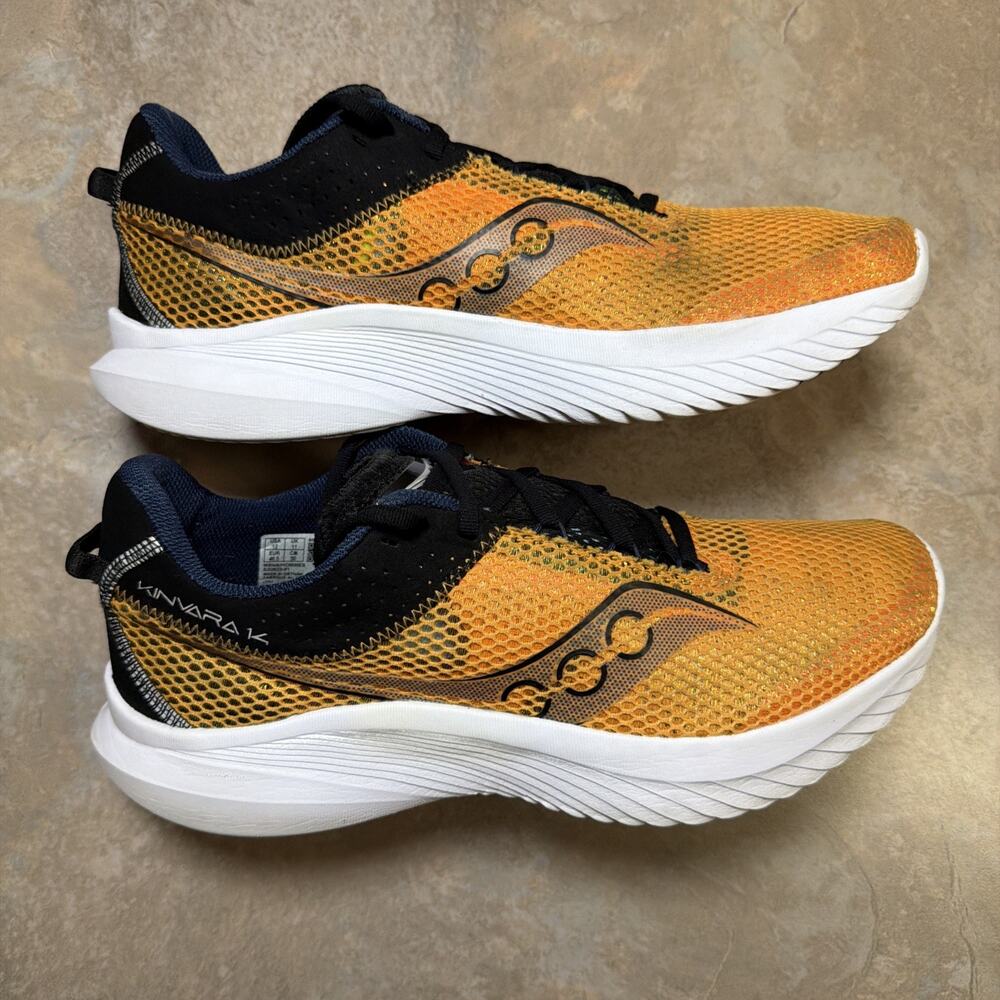 Saucony Kinvara14 Men's Orange Training Workout Running Shoes Size 12